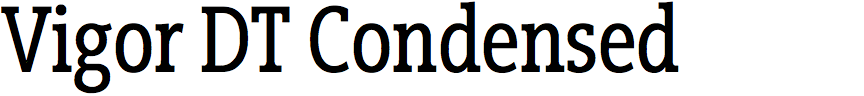 Vigor DT Condensed