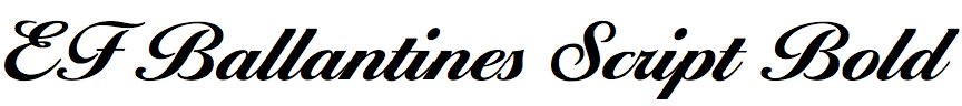 EF Ballantines Script Bold