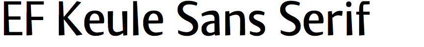 EF Keule Sans Serif