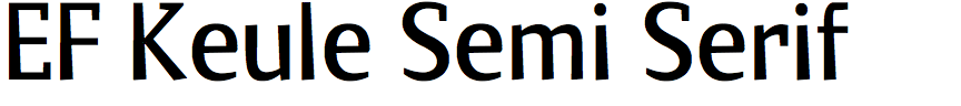 EF Keule Semi Serif