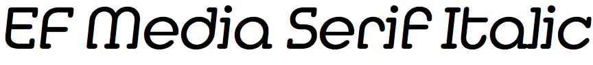 EF Media Serif Italic