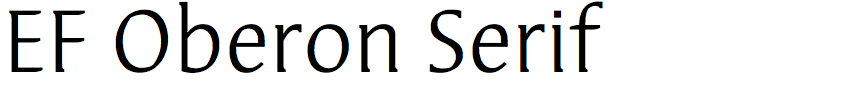 EF Oberon Serif