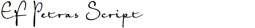 EF Petras Script