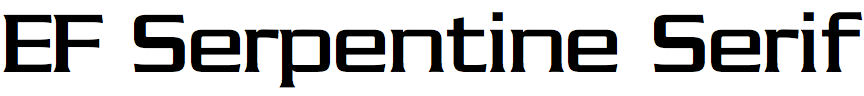 EF Serpentine Serif