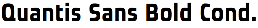 Quantis Sans Bold Condensed