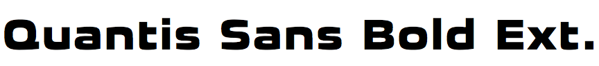 Quantis Sans Bold Extended