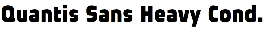 Quantis Sans Heavy Condensed