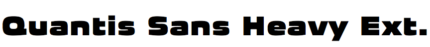 Quantis Sans Heavy Extended