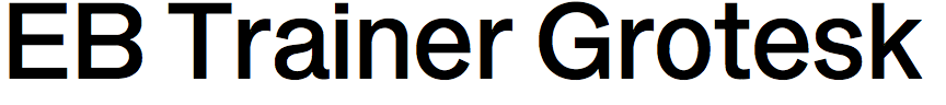 EB Trainer Grotesk