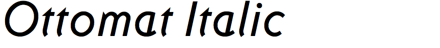 Ottomat Italic