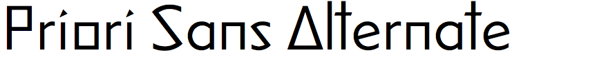 Priori Sans Alternate