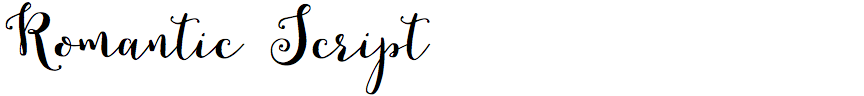 Romantic Script