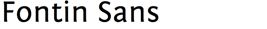 Fontin Sans