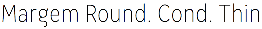 Margem Rounded Condensed Thin