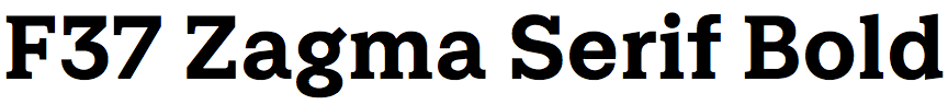 F37 Zagma Serif Bold