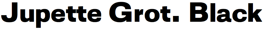 Jupette Grotesk Black