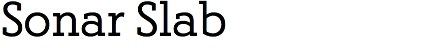 Sonar Slab