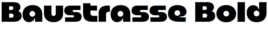 Baustrasse Bold