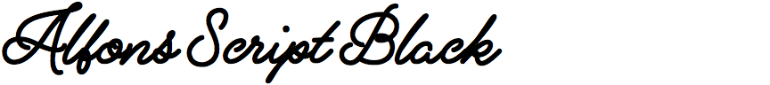 Alfons Script Black