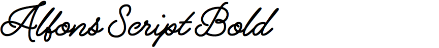 Alfons Script Bold