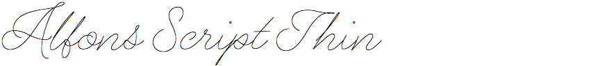 Alfons Script Thin