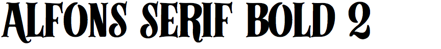 Alfons Serif Bold 2