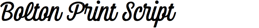 Bolton Print Script