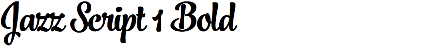 Jazz Script 1 Bold