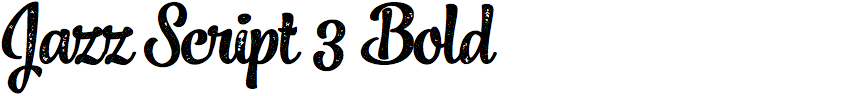 Jazz Script 3 Bold