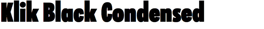 Klik Black Condensed