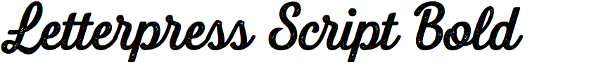 Letterpress Script Bold