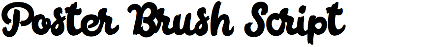 Poster Brush Script