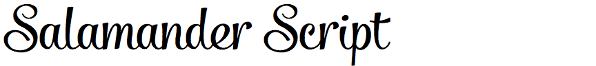 Salamander Script