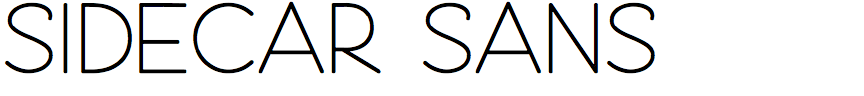 Sidecar Sans
