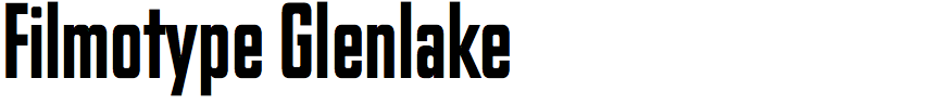 Filmotype Glenlake