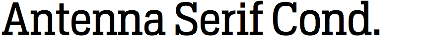 Antenna Serif Condensed