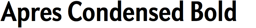 Apres Condensed Bold