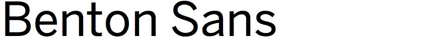 Benton Sans