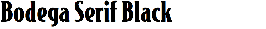 Bodega Serif Black