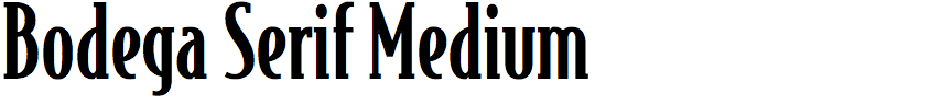 Bodega Serif Medium