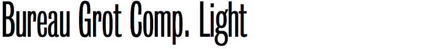 Bureau Grot Compressed Light