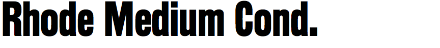 Rhode Medium Condensed