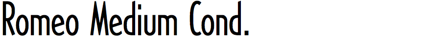 Romeo Medium Condensed