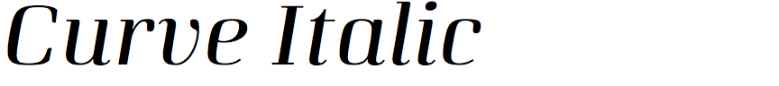 Curve Italic