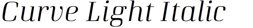 Curve Light Italic