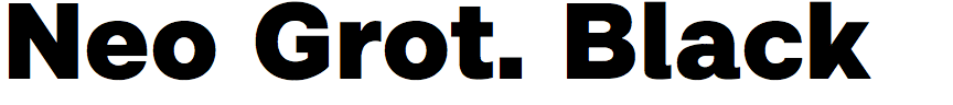 Neo Grotesk Black