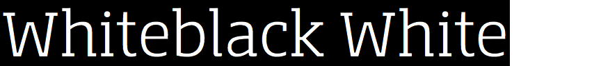 Whiteblack White