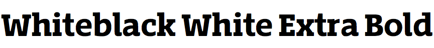 Whiteblack White Extra Bold