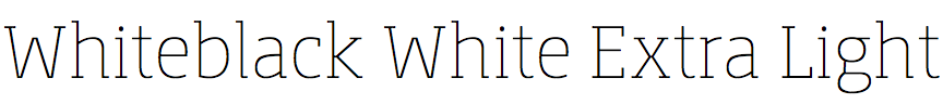 Whiteblack White Extra Light