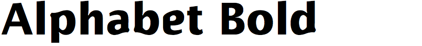 Alphabet Bold